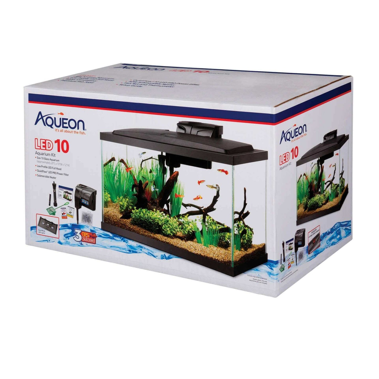 Aqueon LED 10 Gallon Aquarium Kit.