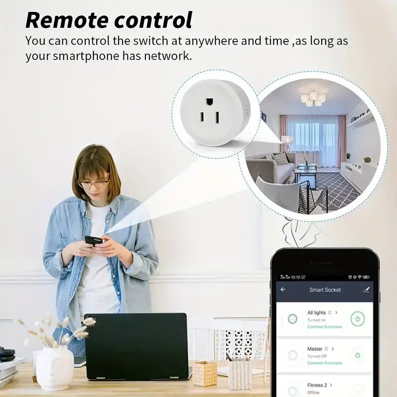 Wi-Fi Smart Socket With Voice Control..
