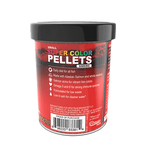 Omega One® Small Sinking Super Color Pellets.