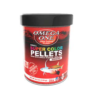 Omega One® Small Sinking Super Color Pellets.