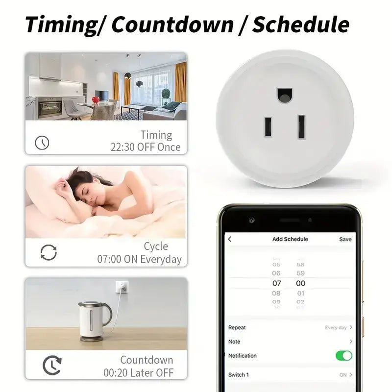 Wi-Fi Smart Socket With Voice Control..