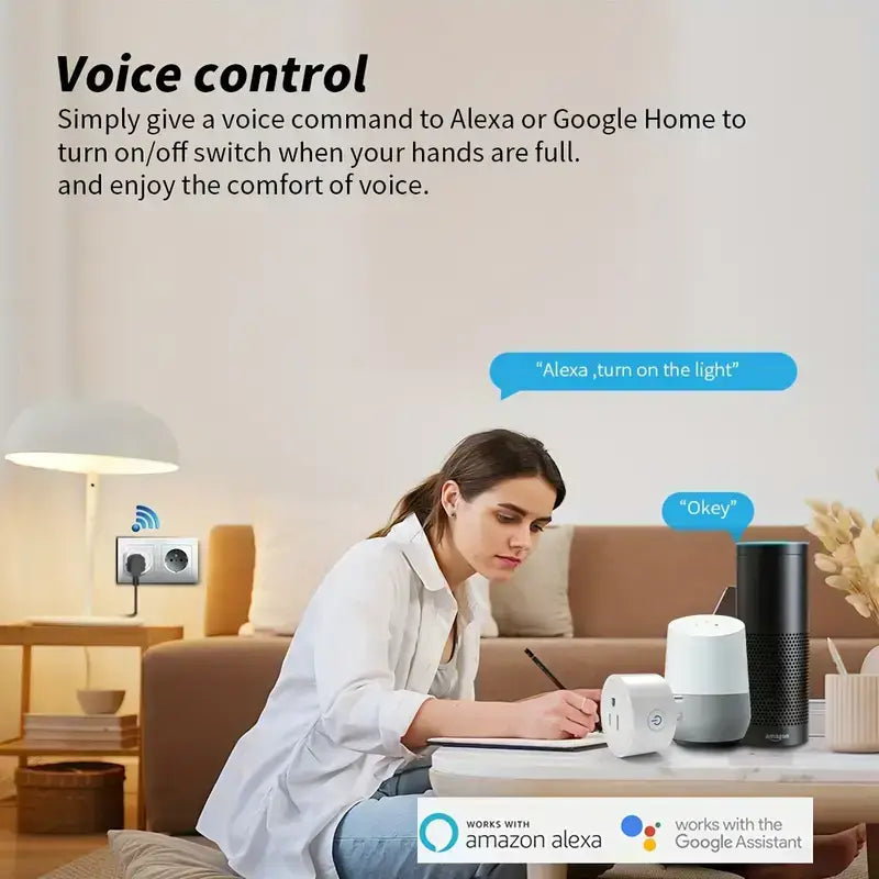 Wi-Fi Smart Socket With Voice Control..