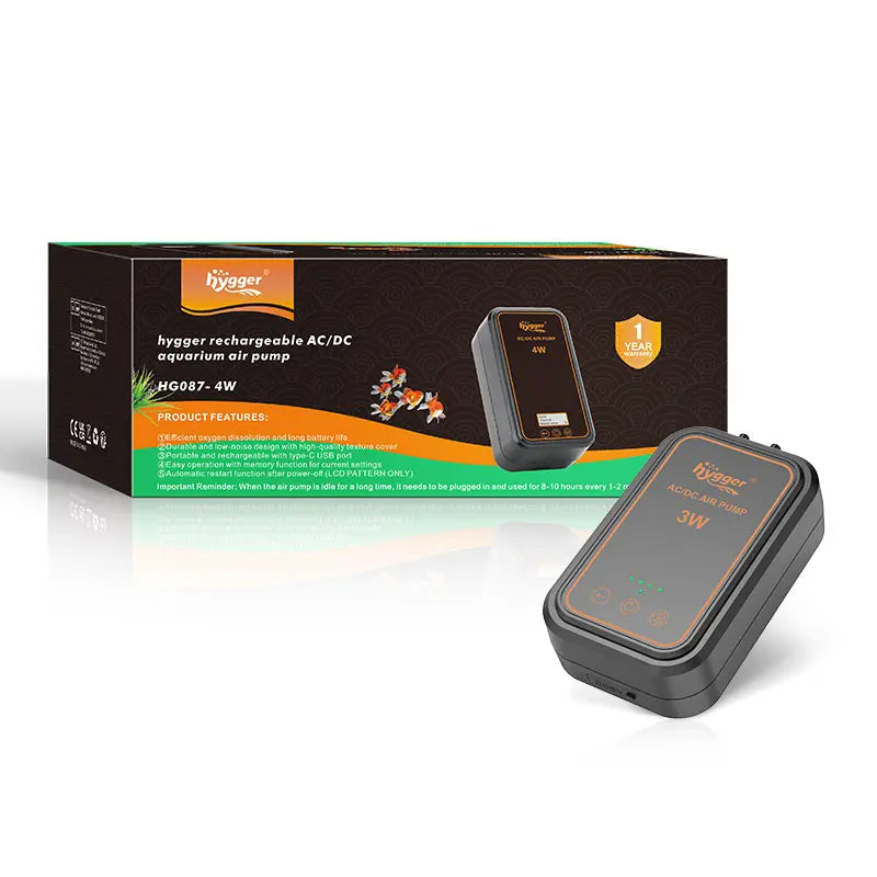 Hygger Rechargeable AC Air Pump