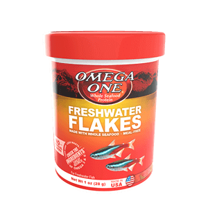 Omega One® Freshwater Flakes.