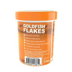 Omega One Goldfish Flakes.