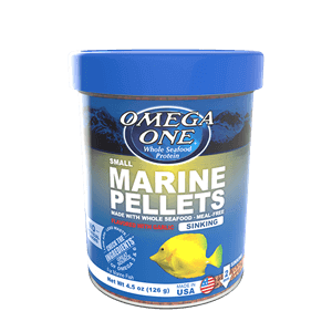 Omega One® Small Sinking Marine Pellets With Garlic.