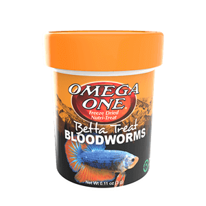 Omega One® Betta Treat Bloodworms 0.11 Oz.