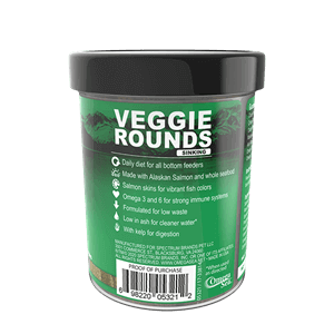 Omega One® Sinking Veggie Rounds.