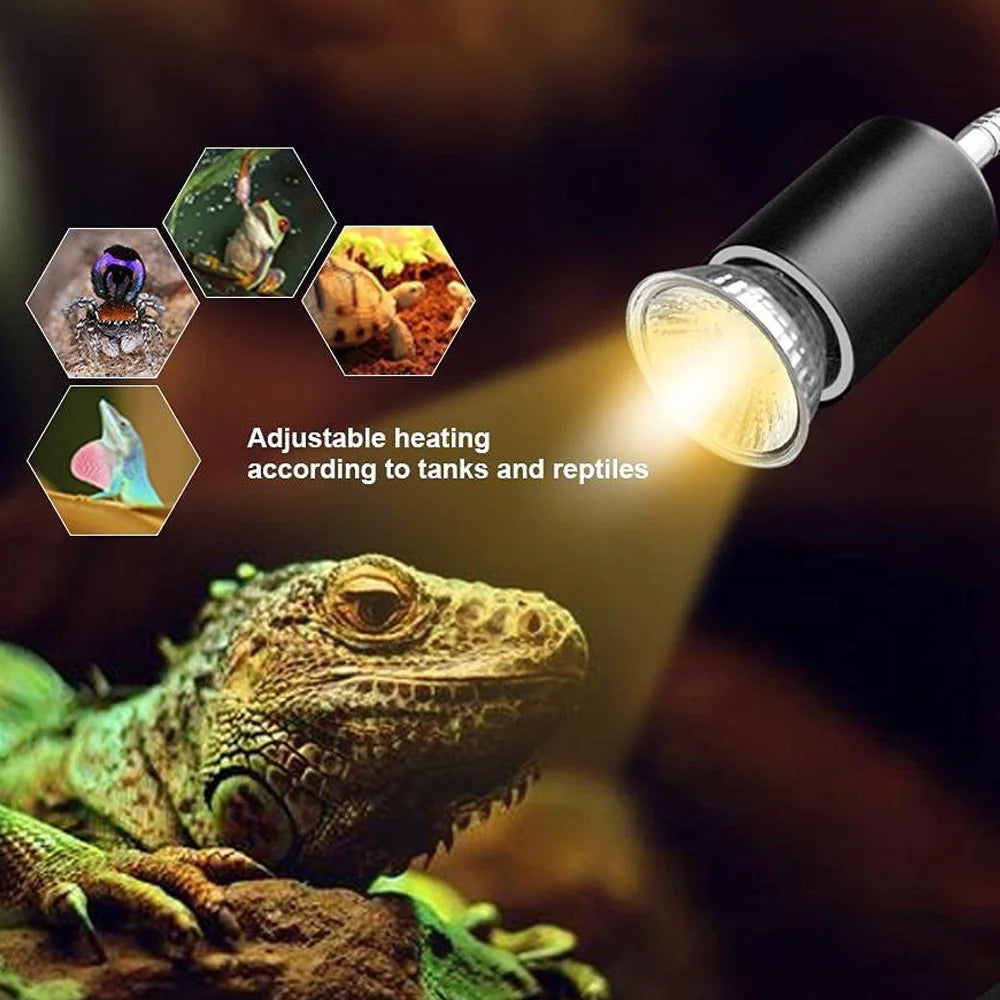 Reptile Heating Lamp with UVA UVB Light Bulbs