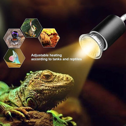 Reptile Heating Lamp with UVA UVB Light Bulbs