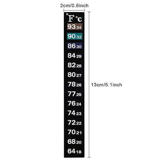 Stick-On Thermometer Strip.