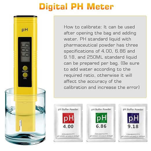 PH Tester Pen Household Drinking, Pool and Aquarium 0-14 PH Measurement Range.