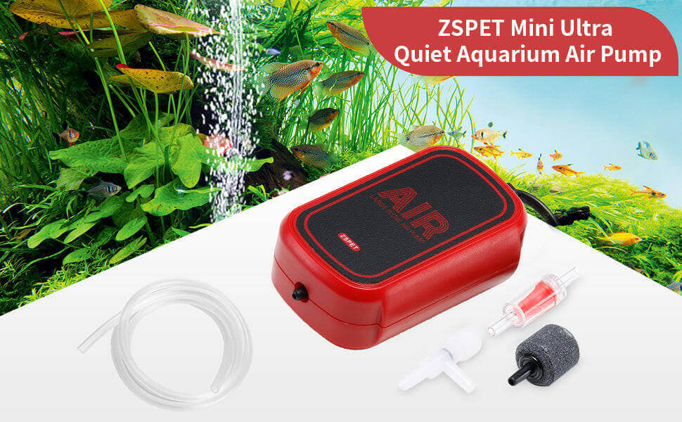 ZSPET Whisper-Quiet Aquarium Air Pump.
