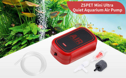 ZSPET Whisper-Quiet Aquarium Air Pump.