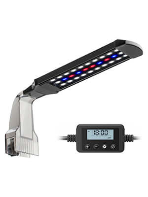 NICREW Clip on Aquarium Light, Planted Aquarium Light for Nano Tank.