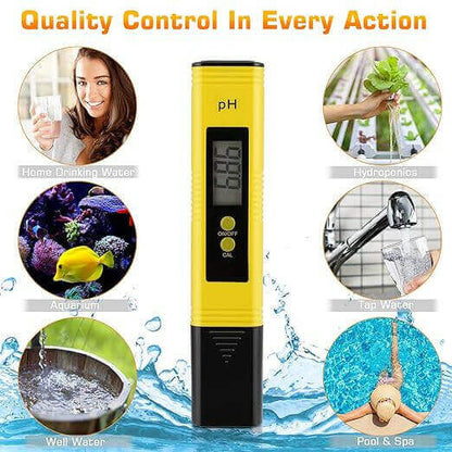 PH Tester Pen Household Drinking, Pool and Aquarium 0-14 PH Measurement Range.