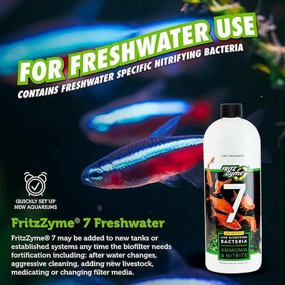 FritzZyme 7 Live Nitrifying Bacteria for Freshwater Fish.