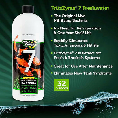 FritzZyme 7 Live Nitrifying Bacteria for Freshwater Fish.