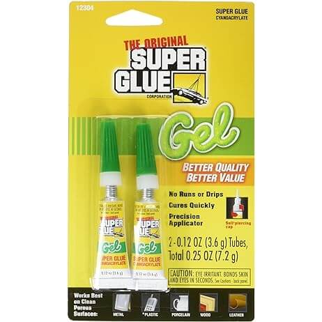 The Original Super Glue Gel, 2-ct. Packs