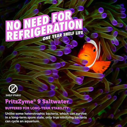 FritzZyme 9 Live Nitrifying Bacteria for Saltwater Fish.