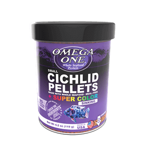 Omega One® Small Sinking Cichlid Pellets.