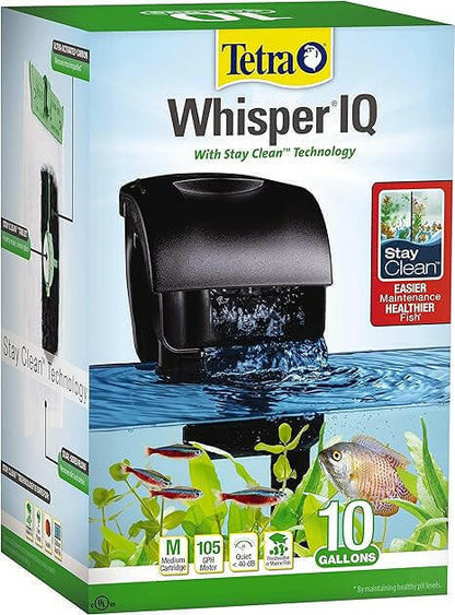 Tetra Whisper IQ Power Filter with Stay Clean Technology.