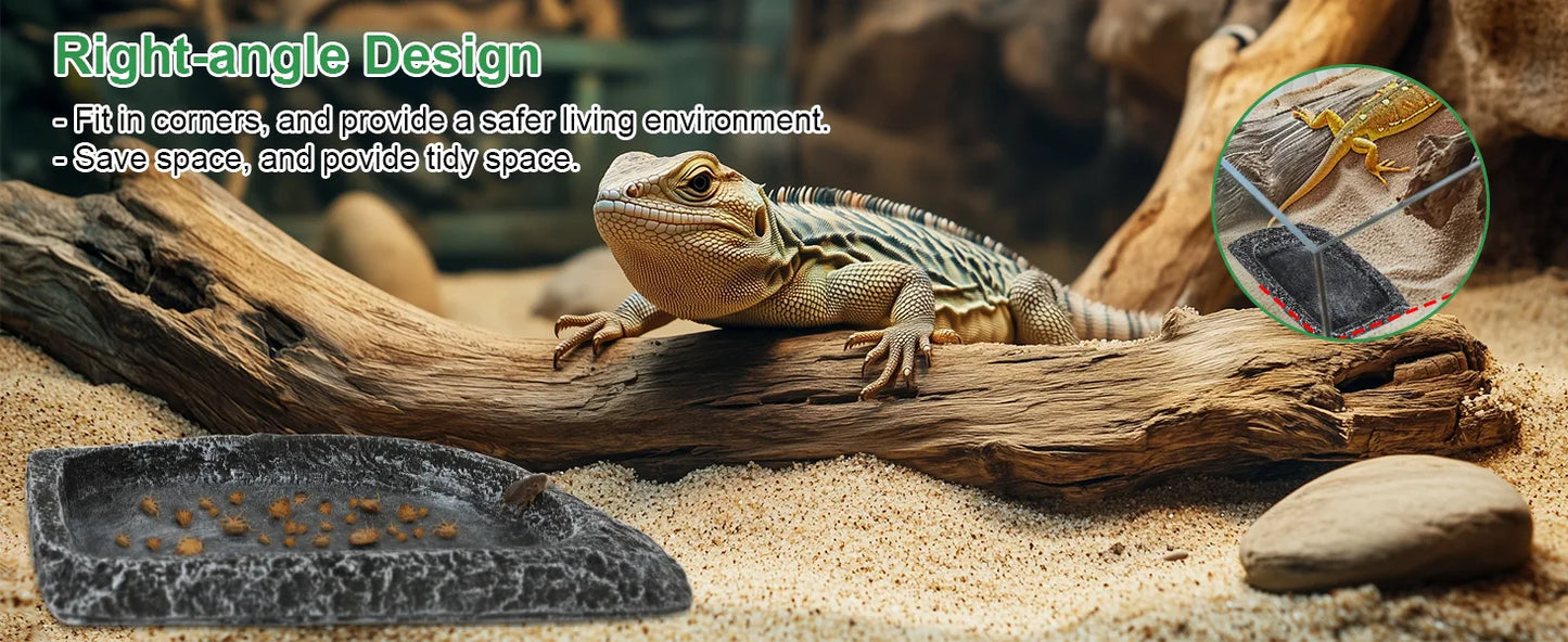 Hygger ZOO 2-in-1 Retile Water & Food Dish