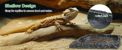 Hygger ZOO 2-in-1 Retile Water & Food Dish