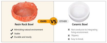 Hygger ZOO Reptile Water Dish Food Bowl