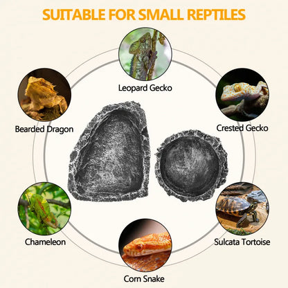 Hygger ZOO Reptile Water Dish Food Bowl