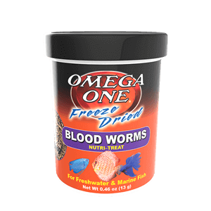 Omega One® Freeze Dried Bloodworms 0.46 oz.