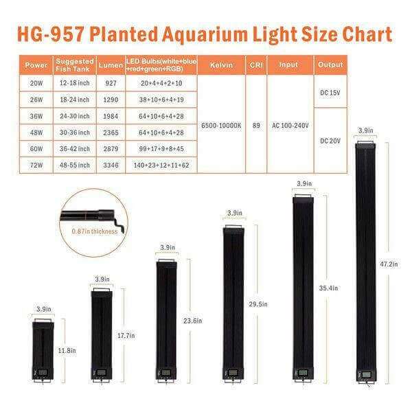 Hygger Aquarium Programmable LED Light.