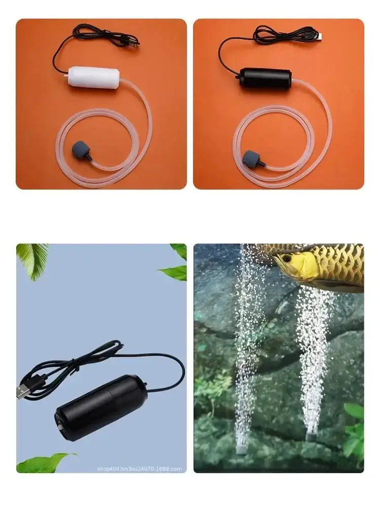 Small Oxygen Pump Portable for Fish Tank USB