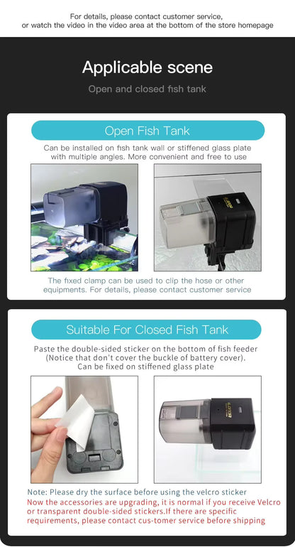 Automatic Aquarium Feeder Timing/Wifi  Smart Phone App