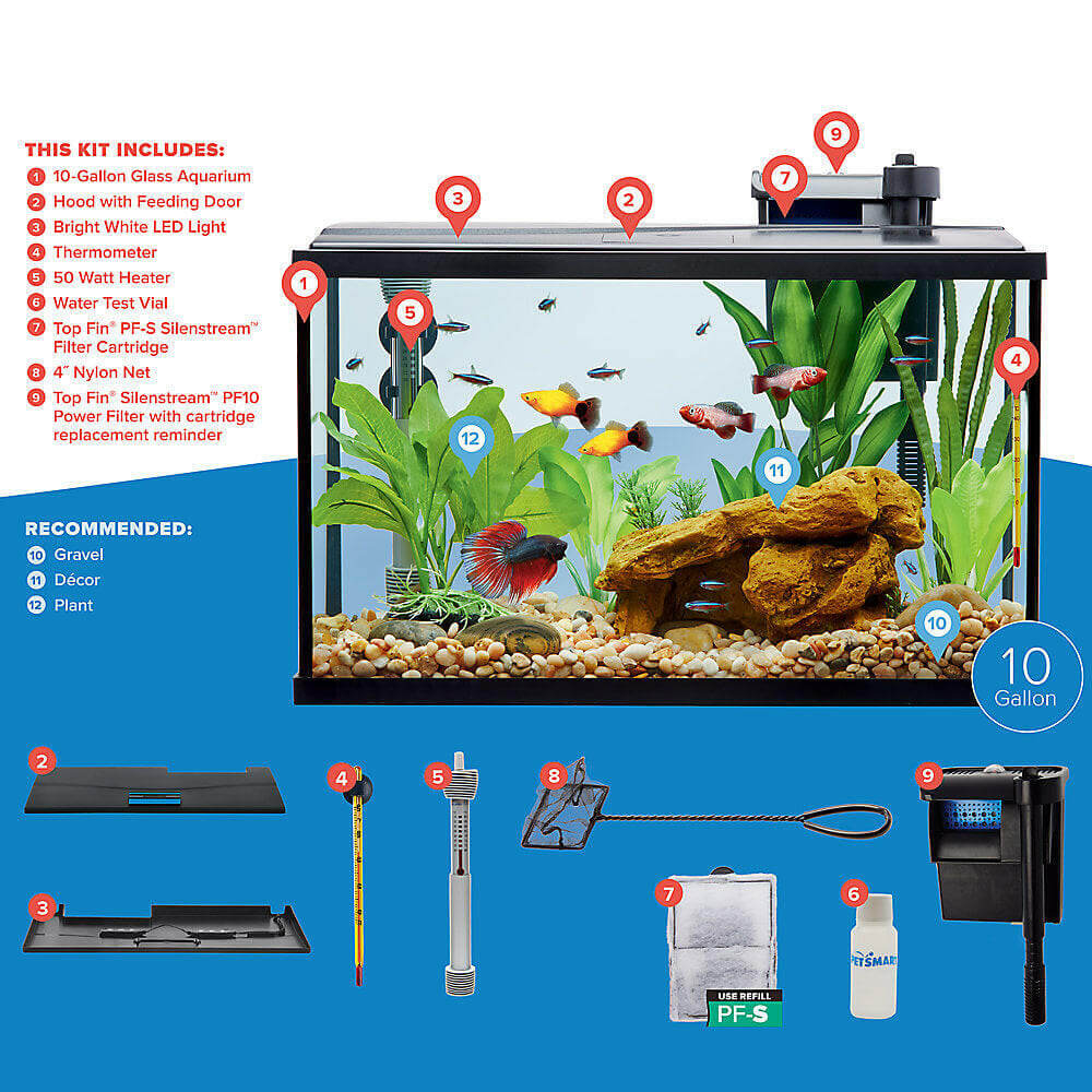 Top Fin® Essentials Aquarium Starter Kit 10 Gal.